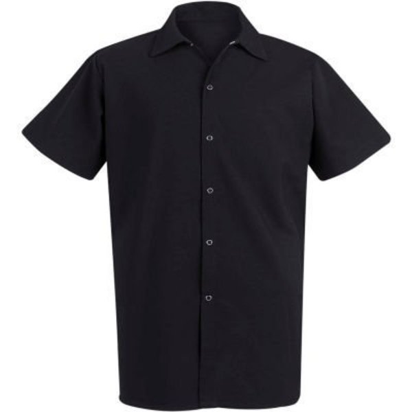 Vf Imagewear Chef Designs Spun Polyester Long Cook Shirt, Black, Spun Polyester, S 5035BKSSS